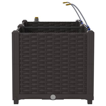 vidaXL Garten-Pflanzgefäß 2 pcs Braun Stahl