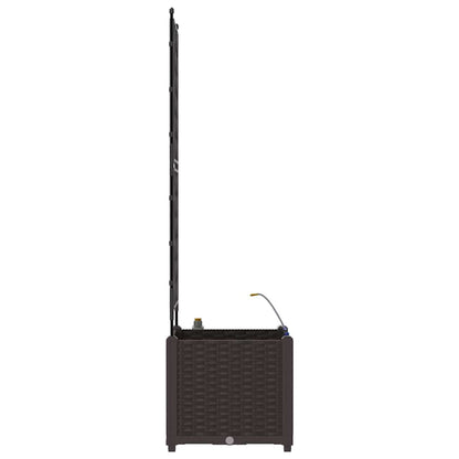 Garten-Pflanzgefäß Braun 40 x 40 x 142 cm Stahl