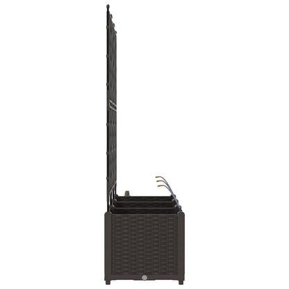 vidaXL Garten-Pflanzgefäß 3 pcs Braun Stahl