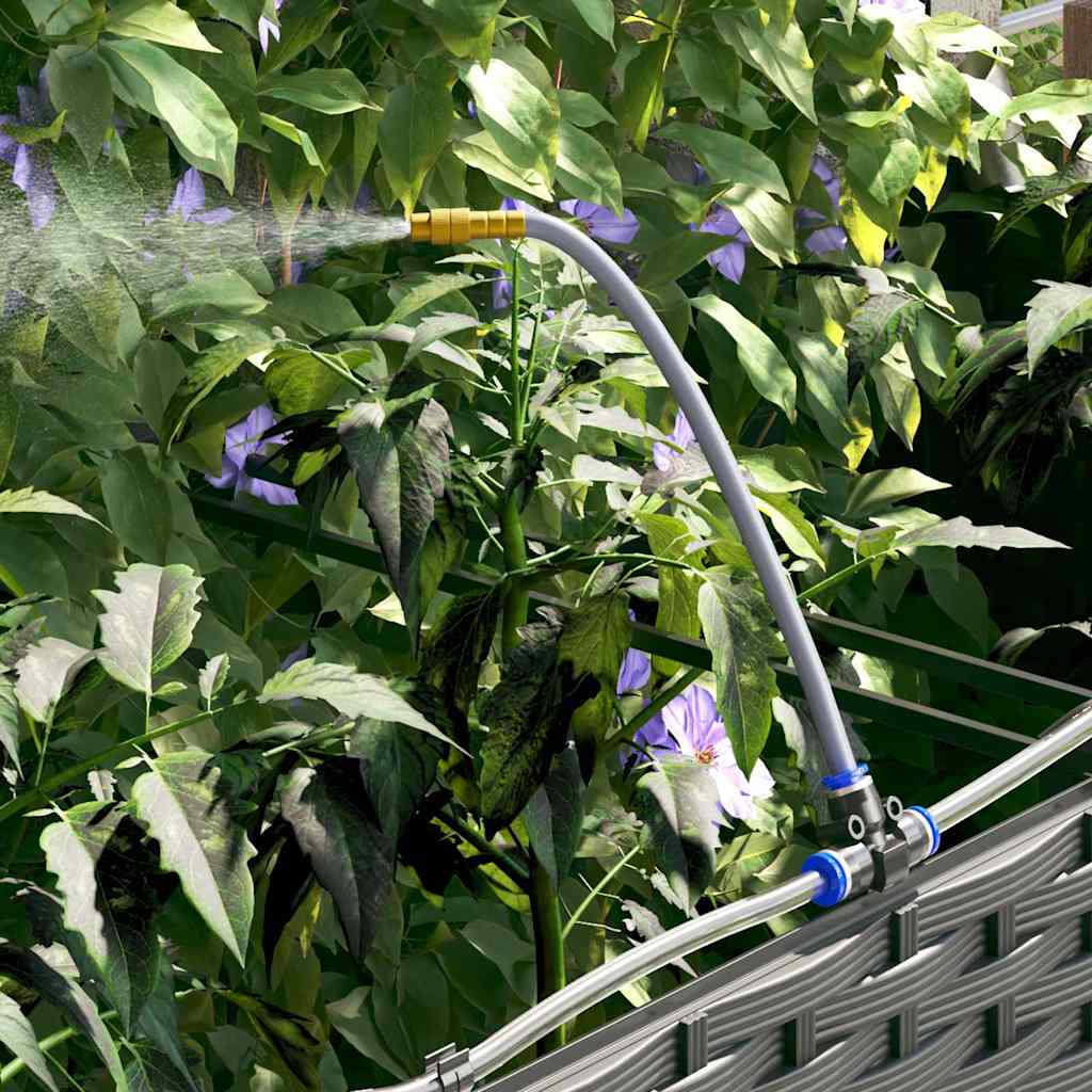 vidaXL Garten-Pflanzgefäß 4 pcs Schwarz Stahl