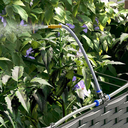 vidaXL Jardinière de jardin 4 pcs Acier noir