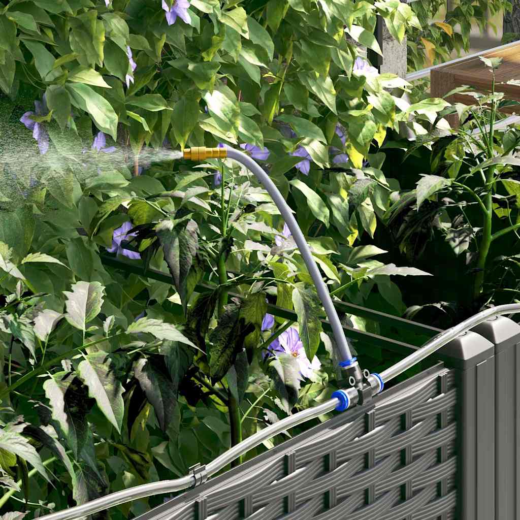 vidaXL Jardinière de jardin 2 pcs Noir Acier