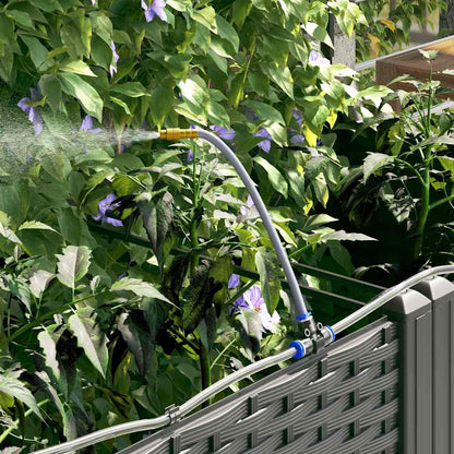 vidaXL Jardinière de jardin 2 pcs Noir Acier