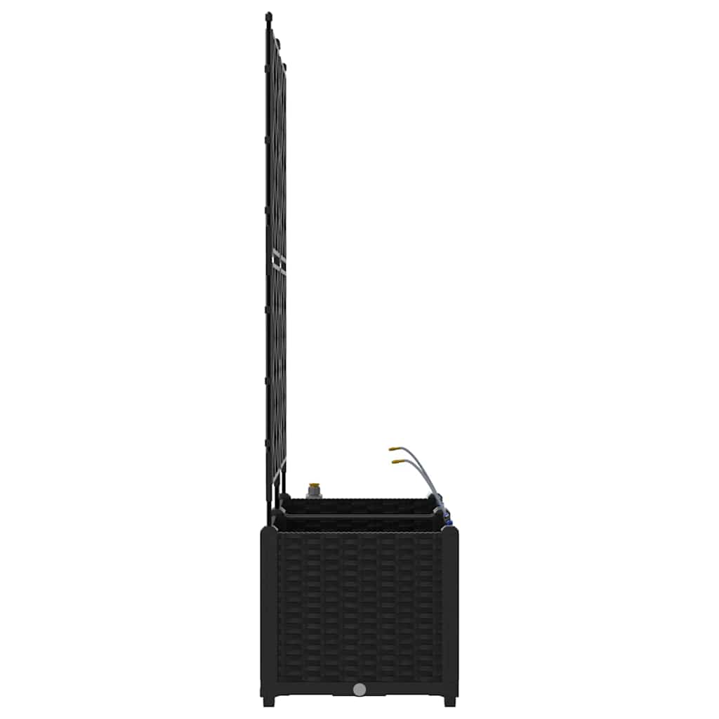 vidaXL Jardinière de jardin 2 pcs Noir Acier