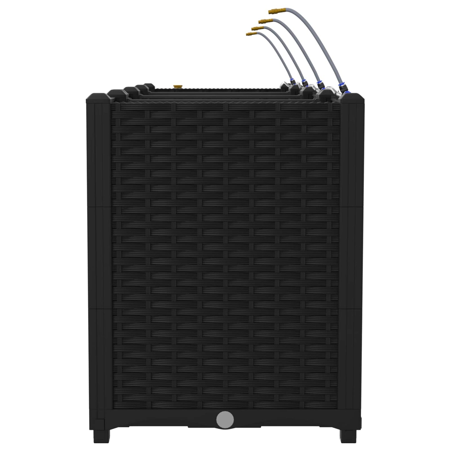 Garten-Pflanzgefäß 4 pcs Schwarz 160 x 40 x 53 cm Stahl