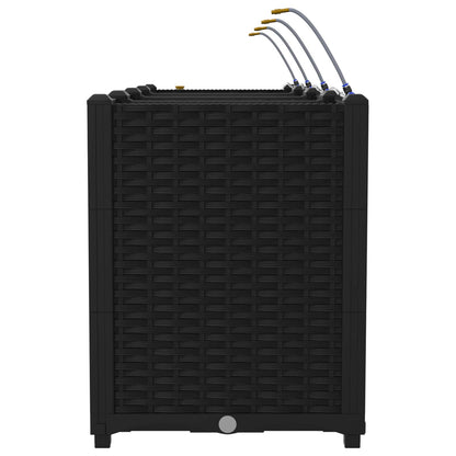 Garten-Pflanzgefäß 4 pcs Schwarz 160 x 40 x 53 cm Stahl