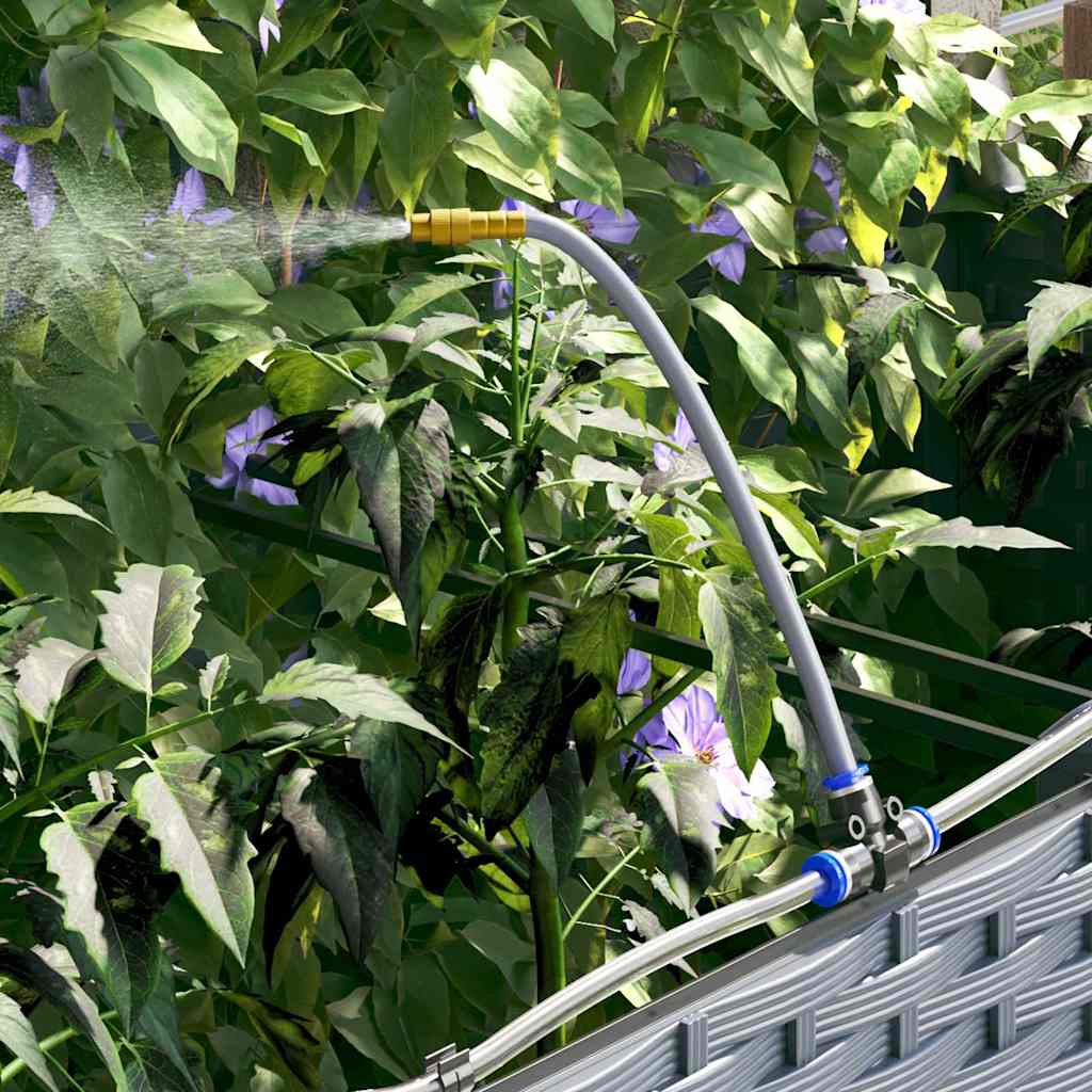 vidaXL Garten-Pflanzgefäß 2 pcs Hellgrau Stahl