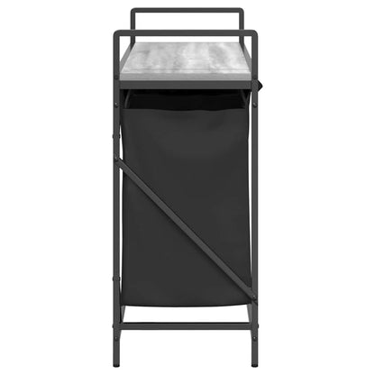 Wäschekorb 3 Fächer mit Ablage Grau Sonoma