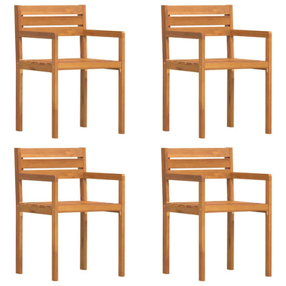 5-teiliges Garten-Ess-Set aus Massivholz Akazie