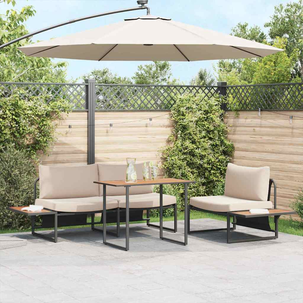 vidaXL Table de jardin Marron 100 x 55 x 70 cm Bois