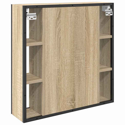 Spiegelschrank Sonoma-Eiche 60 x 16 x 60 cm Holzwerkstoff