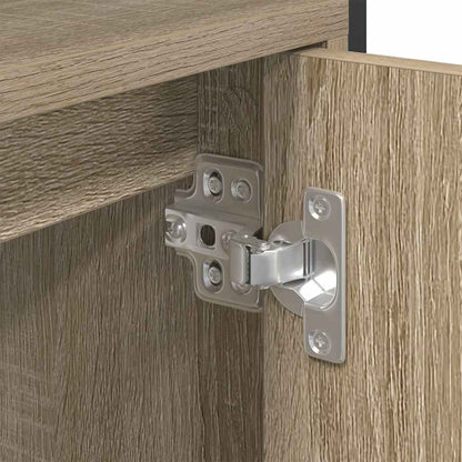 vidaXL Badezimmerschrank mit Tür Beige 60 x 30 x 60 cm Holzwerkstoff