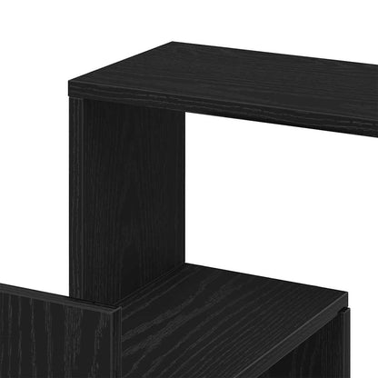 vidaXL Wand-Eckregal mit Regal Schwarz Eichen-Optik 45 x 45 x 147 cm