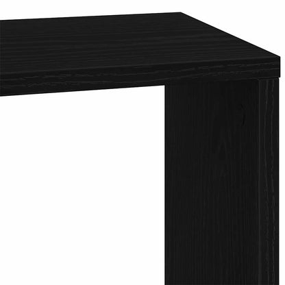vidaXL Bücherregal Schwarz Eichen-Optik 45 x 23,5 x 162,5 cm