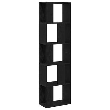 vidaXL Bücherregal Schwarz Eichen-Optik 45 x 23,5 x 162,5 cm