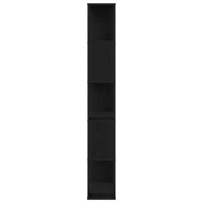 vidaXL Bücherregal Schwarz Eichen-Optik 45 x 23,5 x 162,5 cm
