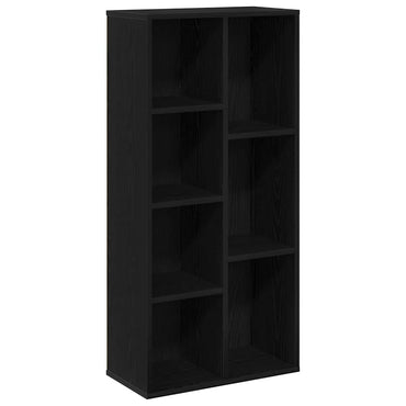 vidaXL Bücherregal Schwarz Eichen-Optik 50 x 25 x 102 cm
