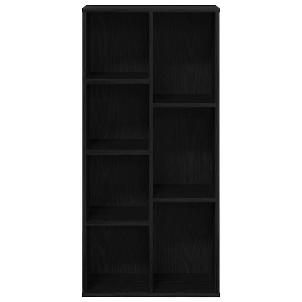 vidaXL Bücherregal Schwarz Eichen-Optik 50 x 25 x 102 cm