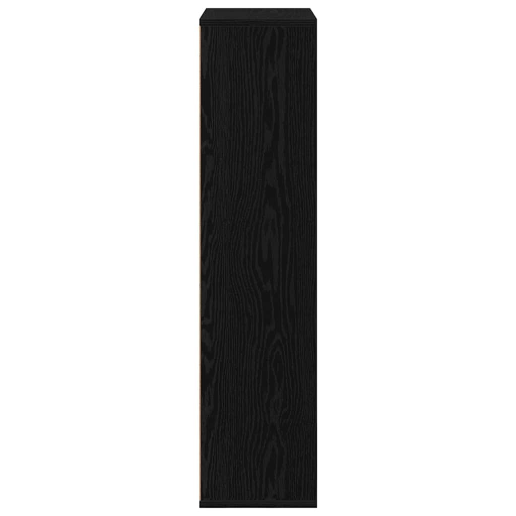 vidaXL Bücherregal Schwarz Eichen-Optik 50 x 25 x 102 cm