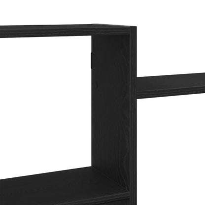 vidaXL Wandregal Schwarz Eichen-Optik 159x18x65 cm Holzwerkstoff