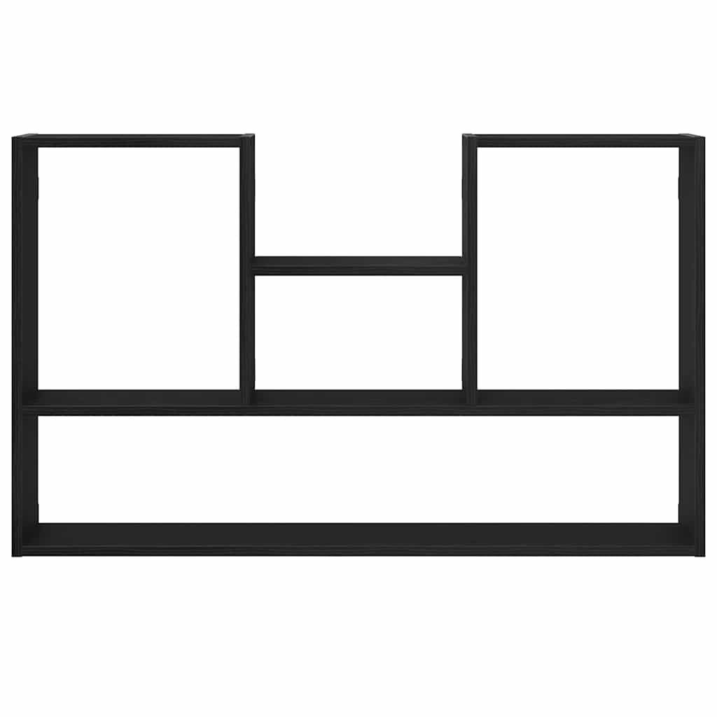 vidaXL Wandregal Schwarz Eichen-Optik 99x15x60 cm Holzwerkstoff