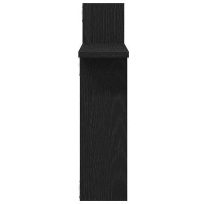 vidaXL Wandregale 2 Stk. Schwarz Eichen-Optik 50x12x50cm Holzwerkstoff