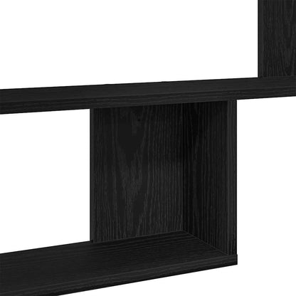vidaXL Wandregale 2 Stk. Schwarz Eichen-Optik 50x12x50cm Holzwerkstoff