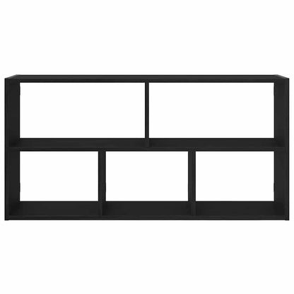 vidaXL Wandregal Schwarz Eichen-Optik 100x25x50 cm Holzwerkstoff