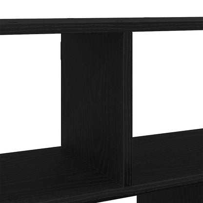 vidaXL Wandregal Schwarz Eichen-Optik 100x25x50 cm Holzwerkstoff