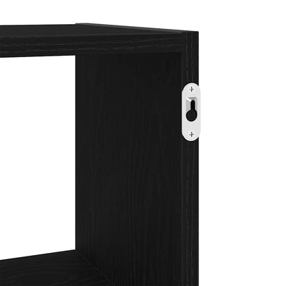 vidaXL Wandregal Schwarz Eichen-Optik 100x25x50 cm Holzwerkstoff