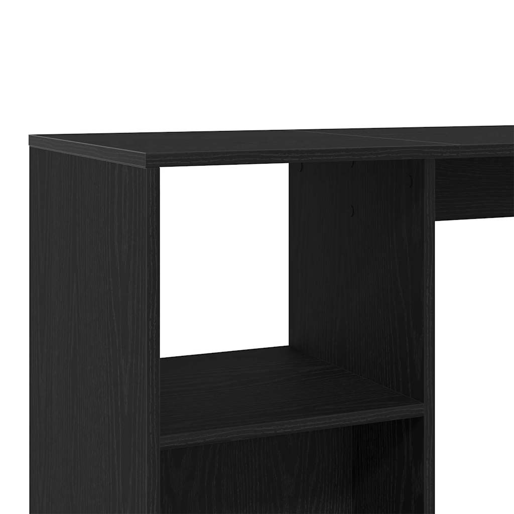 Bartisch Schwarz Eichen-Optik 124 x 46 x 103.5 cm Holzwerkstoff