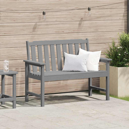 vidaXL Gartenbank Hellgrau 120 x 59 x 88 cm HDPE
