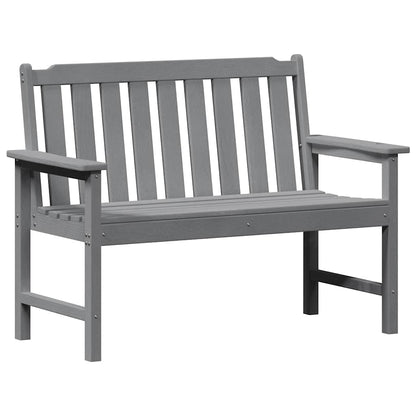 vidaXL Gartenbank Hellgrau 120 x 59 x 88 cm HDPE