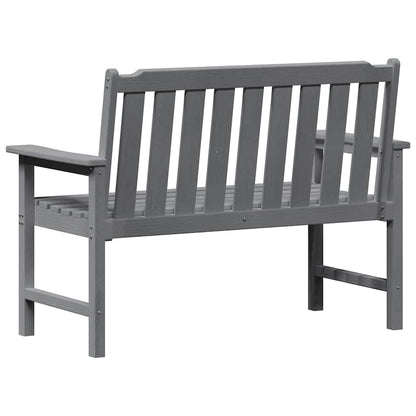 vidaXL Gartenbank Hellgrau 120 x 59 x 88 cm HDPE