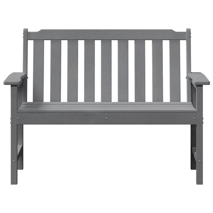 vidaXL Gartenbank Hellgrau 120 x 59 x 88 cm HDPE