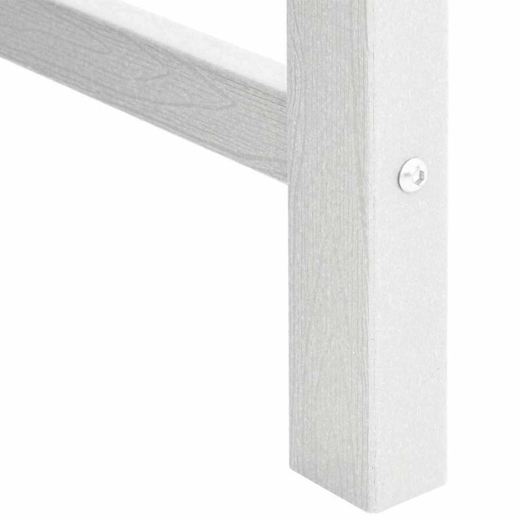 vidaXL Garten-Esszimmerstuhl 2 pcs Weiß 65,5 x 59 x 88 cm HDPE