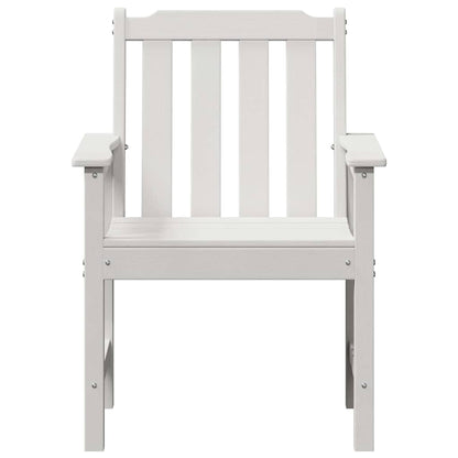 vidaXL Garten-Esszimmerstuhl 2 pcs Weiß 65,5 x 59 x 88 cm HDPE