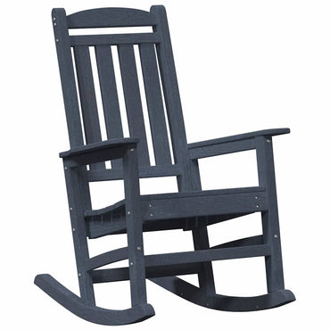 vidaXL Schaukelstuhl für den Garten Marineblau 92 x 70 x 108cm HDPE