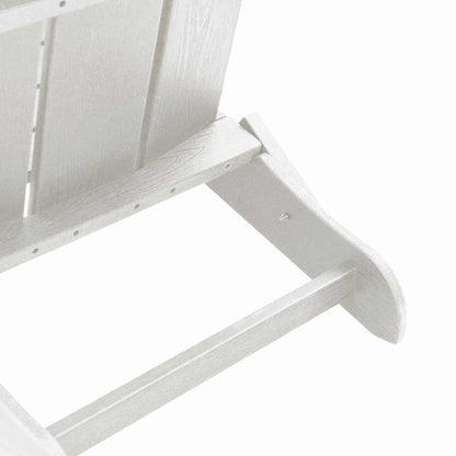 vidaXL Klappbarer Adirondack-Stuhl Weiß 80,5 x 74,5 x 92 cm HDPE