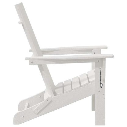 vidaXL Klappbarer Adirondack-Stuhl Weiß 80,5 x 74,5 x 92 cm HDPE