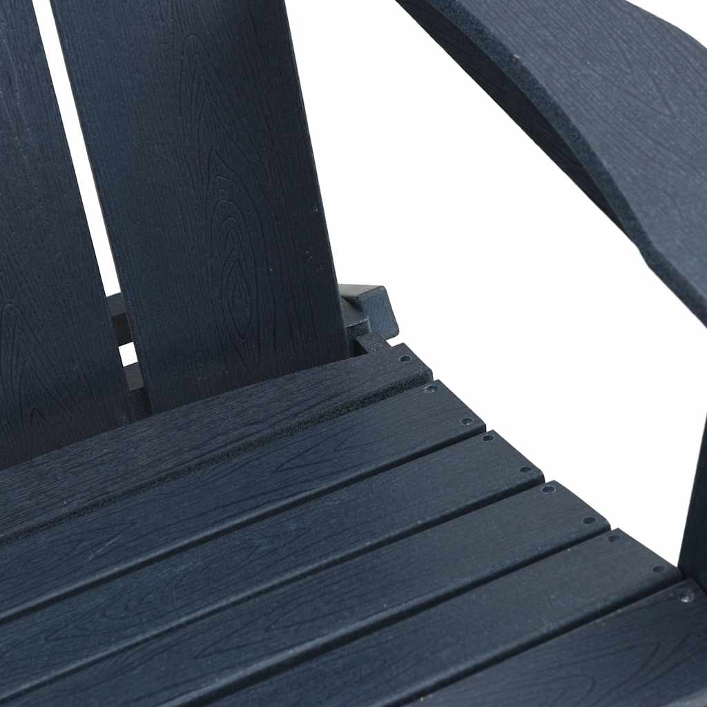 vidaXL Klappbarer Adirondack-Stuhl Marineblau 80,5 x 74,5 x 92 cm HDPE