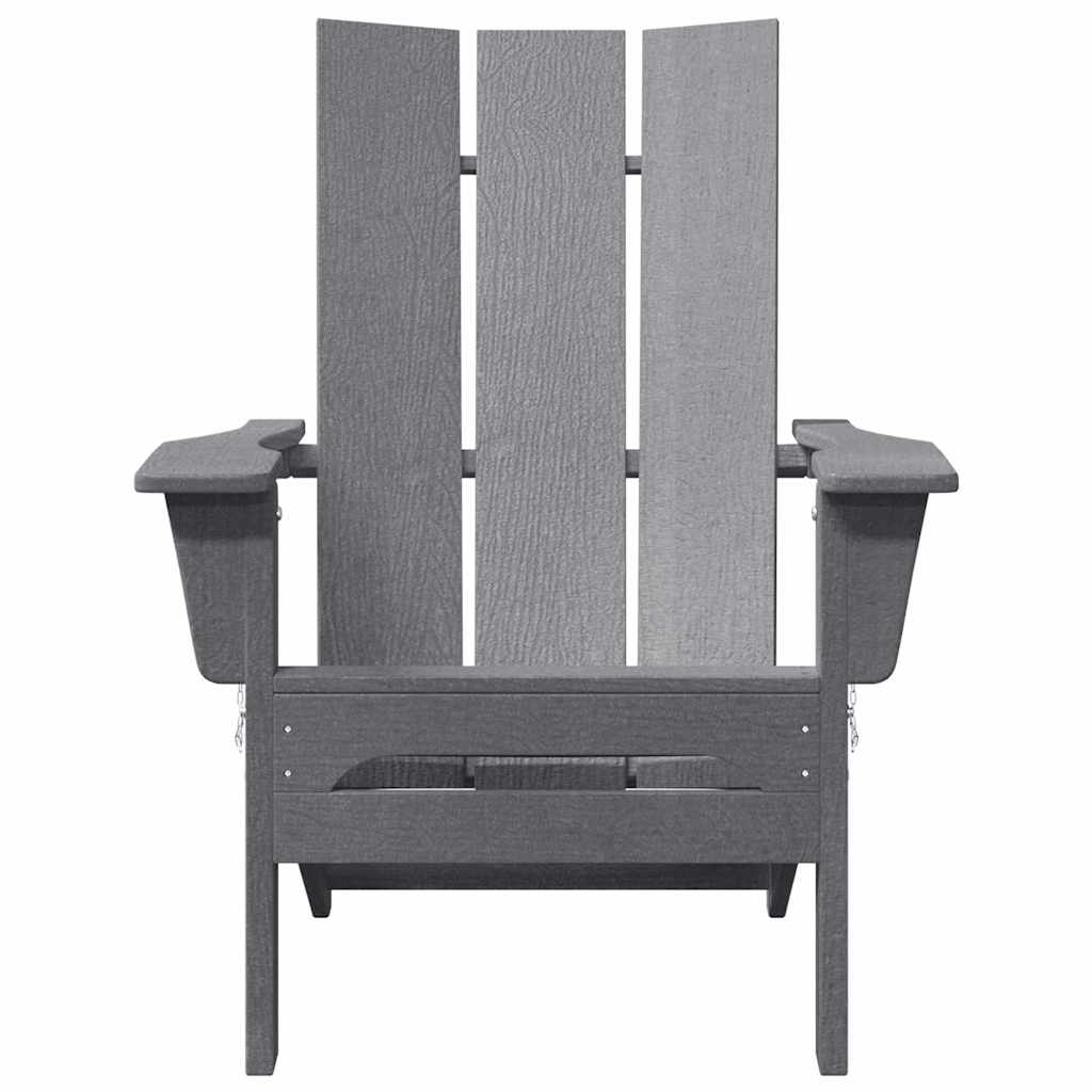 Klappbarer Adirondack-Stuhl Hellgrau 80,5 x 74,5 x 92 cm HDPE