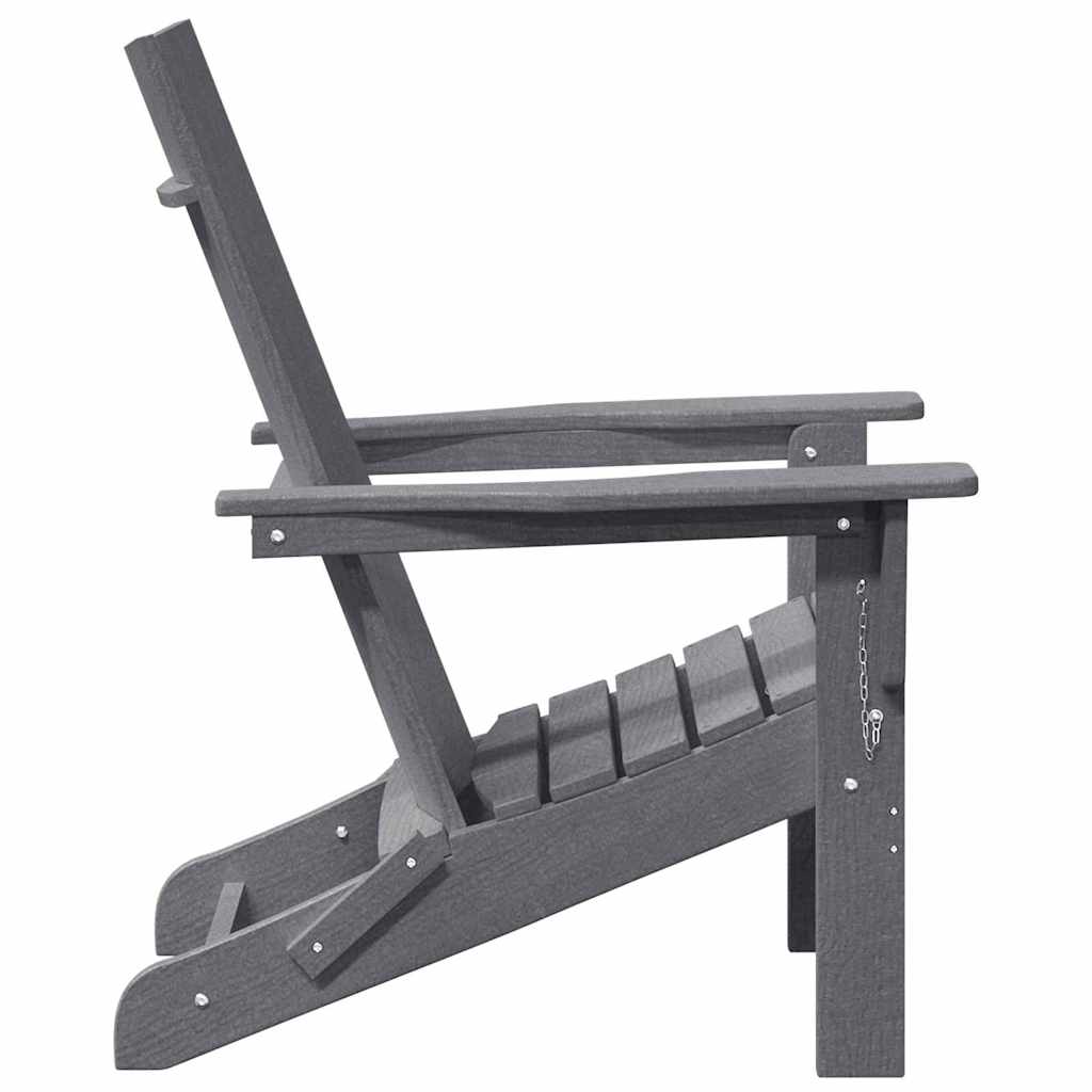 Klappbarer Adirondack-Stuhl Hellgrau 80,5 x 74,5 x 92 cm HDPE
