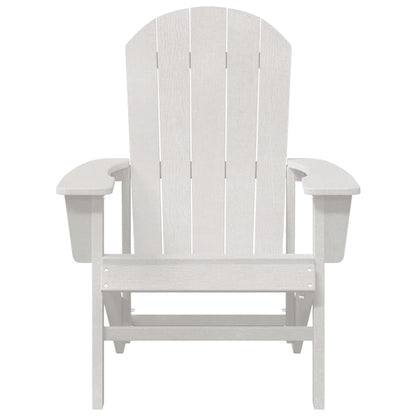 vidaXL Adirondack-Stuhl Weiß 82 x 74 x 92 cm HDPE