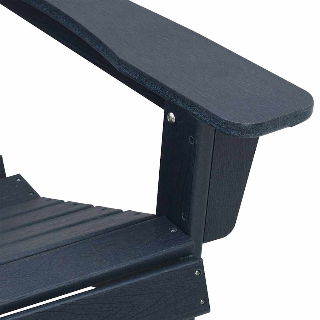 vidaXL Adirondack-Stuhl Marineblau 82 x 74 x 92 cm HDPE