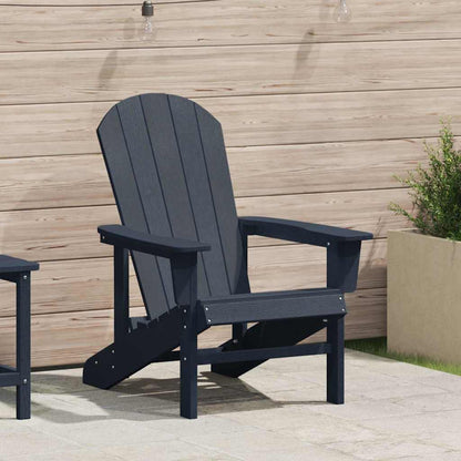 vidaXL Adirondack-Stuhl Marineblau 82 x 74 x 92 cm HDPE