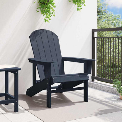 vidaXL Adirondack-Stuhl Marineblau 82 x 74 x 92 cm HDPE