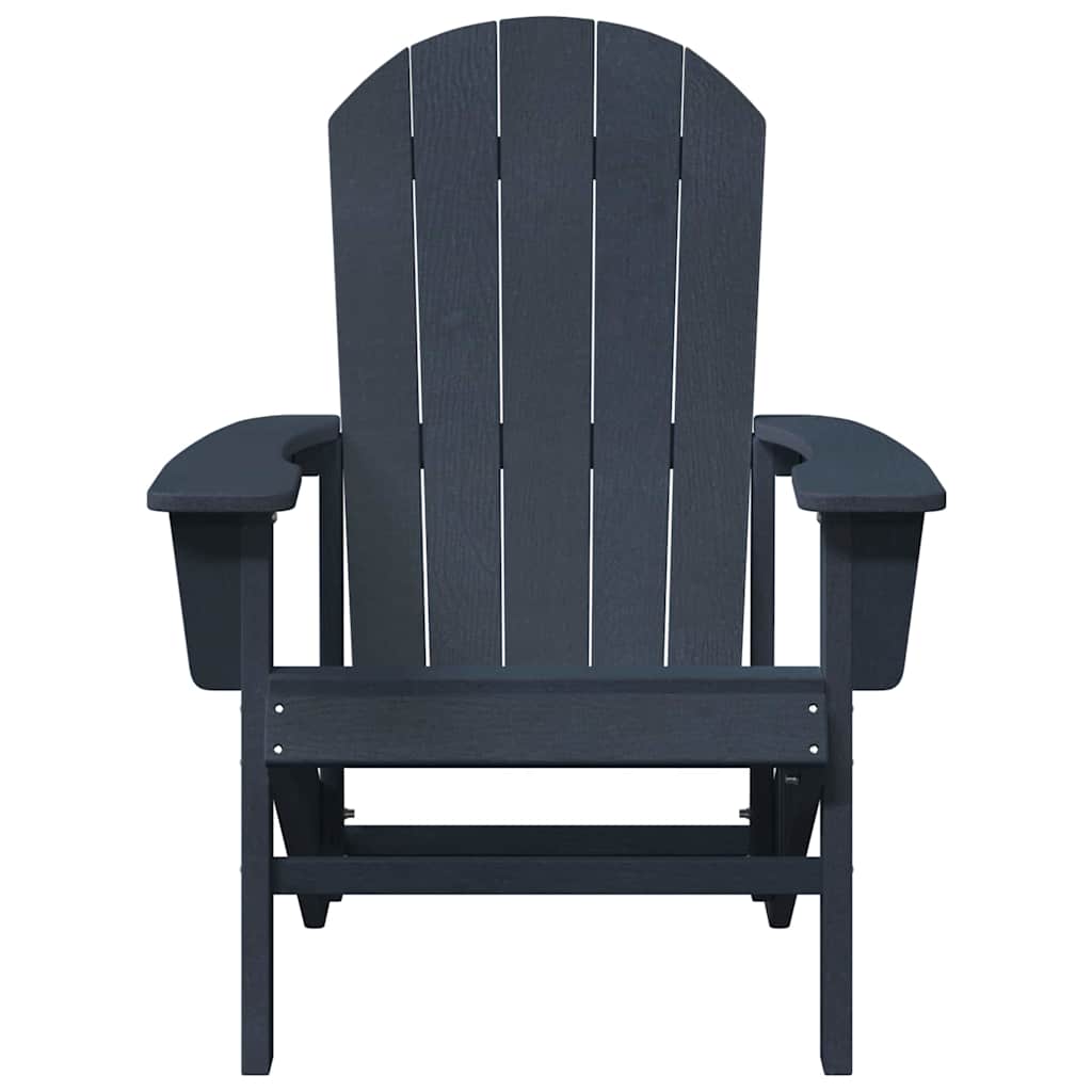 vidaXL Adirondack-Stuhl Marineblau 82 x 74 x 92 cm HDPE