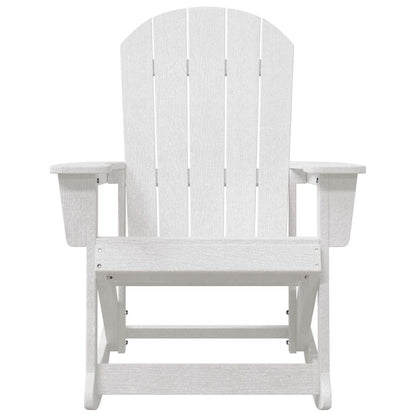 vidaXL Adirondack-Schaukelstuhl Weiß 92 x 73,5 x 92 cm HDPE