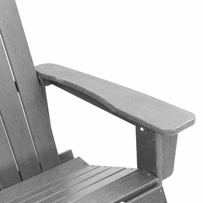vidaXL Adirondack-Schaukelstuhl Hellgrau 92 x 73,5 x 92 cm HDPE